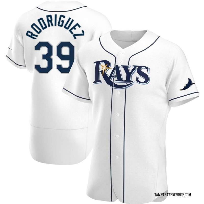 Manuel Rodriguez Men's Tampa Bay Rays Home Jersey - White Authentic
