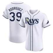 Manuel Rodriguez Men's Tampa Bay Rays Home Jersey - White Elite