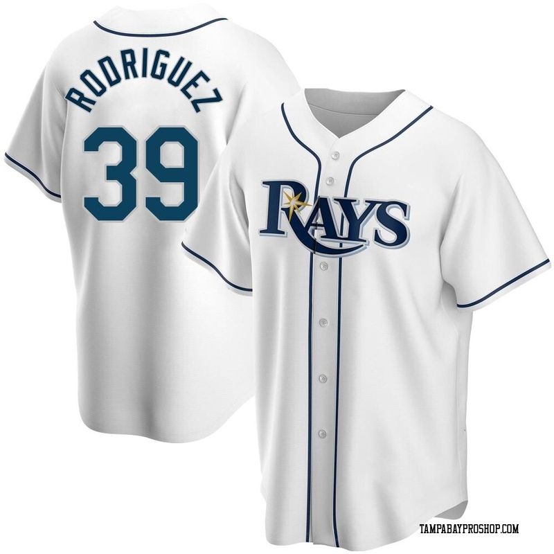 Manuel Rodriguez Youth Tampa Bay Rays Home Jersey - White Replica