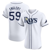 Mason Englert Men's Tampa Bay Rays Home Jersey - White Elite