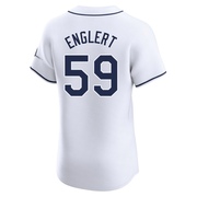 Mason Englert Men's Tampa Bay Rays Home Jersey - White Elite