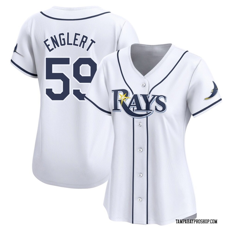 Mason Englert Women's Tampa Bay Rays Home Jersey - White Limited