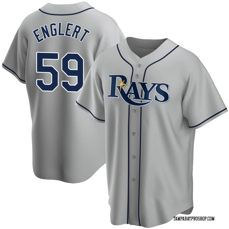 Mason Englert Youth Tampa Bay Rays Road Jersey - Gray Replica