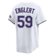 Mason Englert Youth Tampa Bay Rays Throwback Cooperstown Jersey - White Limited