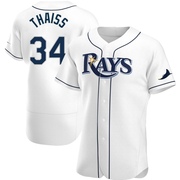 Matt Thaiss Men's Tampa Bay Rays Home Jersey - White Authentic