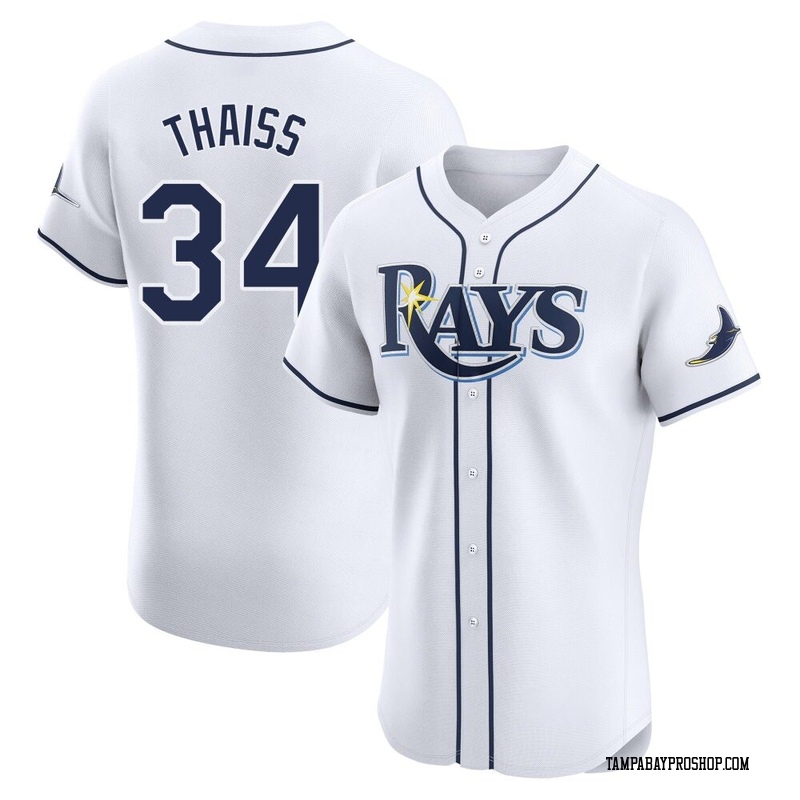 Matt Thaiss Men's Tampa Bay Rays Home Jersey - White Elite