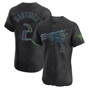 Michael Martinez Men's Tampa Bay Rays 2024 City Connect Jersey - Charcoal Elite