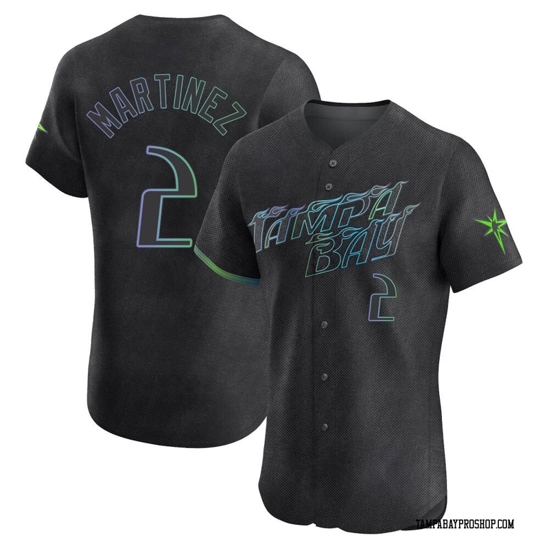 Michael Martinez Men's Tampa Bay Rays 2024 City Connect Jersey - Charcoal Elite