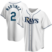 Michael Martinez Men's Tampa Bay Rays Home Jersey - White Replica