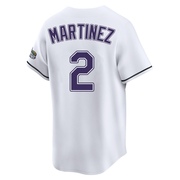 Michael Martinez Men's Tampa Bay Rays Throwback Cooperstown Jersey - White Limited