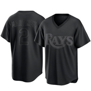 Michael Martinez Youth Tampa Bay Rays Pitch Fashion Jersey - Black Replica