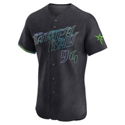 Nathan Lavender Men's Tampa Bay Rays 2024 City Connect Jersey - Charcoal Elite