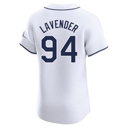 Nathan Lavender Men's Tampa Bay Rays Home Jersey - White Elite