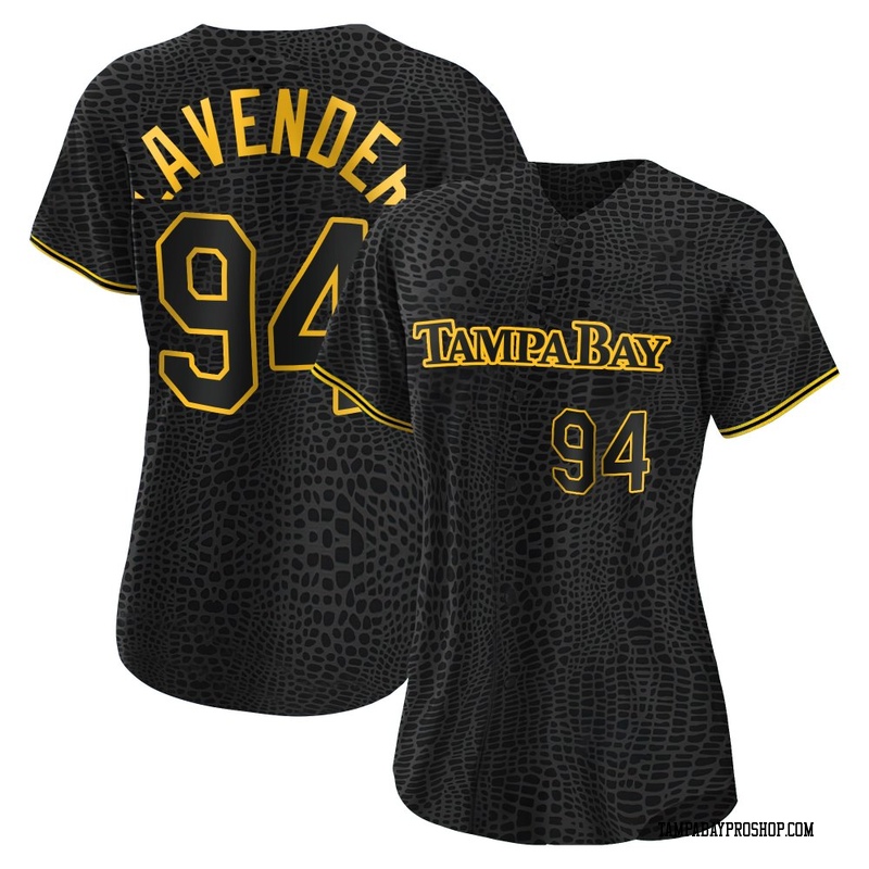 Nathan Lavender Women's Tampa Bay Rays Snake Skin City Jersey - Black Authentic