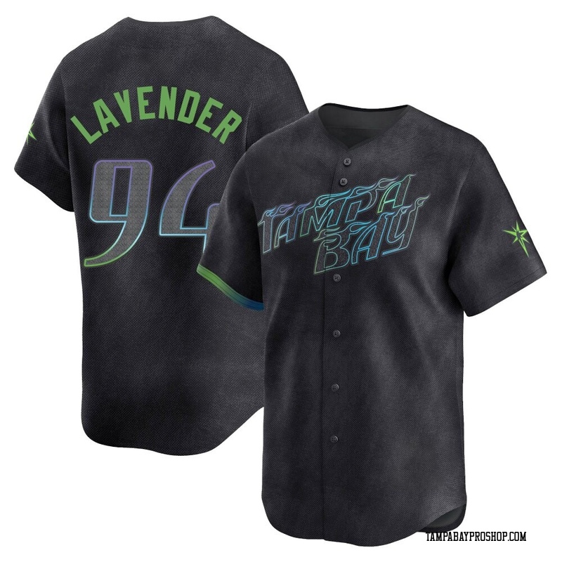 Nathan Lavender Youth Tampa Bay Rays 2024 City Connect Jersey - Charcoal Limited