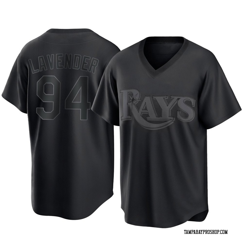Nathan Lavender Youth Tampa Bay Rays Pitch Fashion Jersey - Black Replica