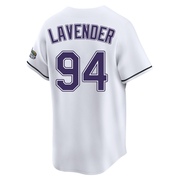 Nathan Lavender Youth Tampa Bay Rays Throwback Cooperstown Jersey - White Limited