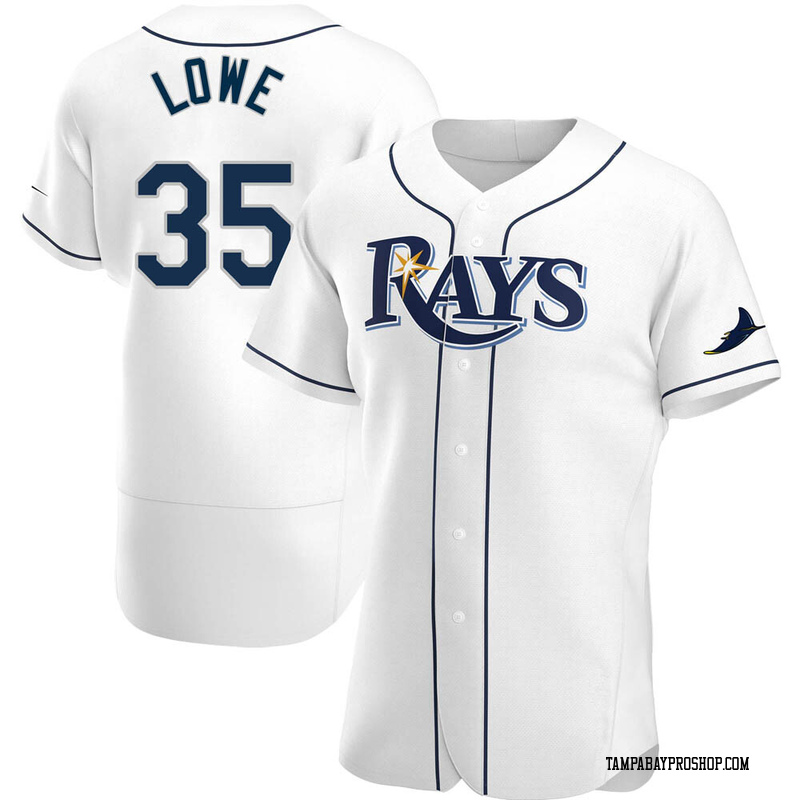 Nathaniel Lowe Men's Tampa Bay Rays Home Jersey - White Authentic