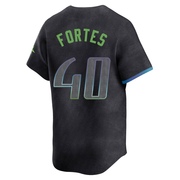 Nick Fortes Men's Tampa Bay Rays 2024 City Connect Jersey - Charcoal Limited