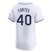 Nick Fortes Men's Tampa Bay Rays Home Jersey - White Elite