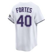 Nick Fortes Men's Tampa Bay Rays Throwback Cooperstown Jersey - White Limited
