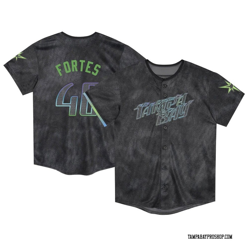 Nick Fortes Toddler Tampa Bay Rays 2024 City Connect Jersey - Charcoal Limited