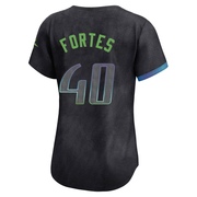 Nick Fortes Women's Tampa Bay Rays 2024 City Connect Jersey - Charcoal Limited