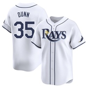 Oliver Dunn Men's Tampa Bay Rays Home Jersey - White Limited