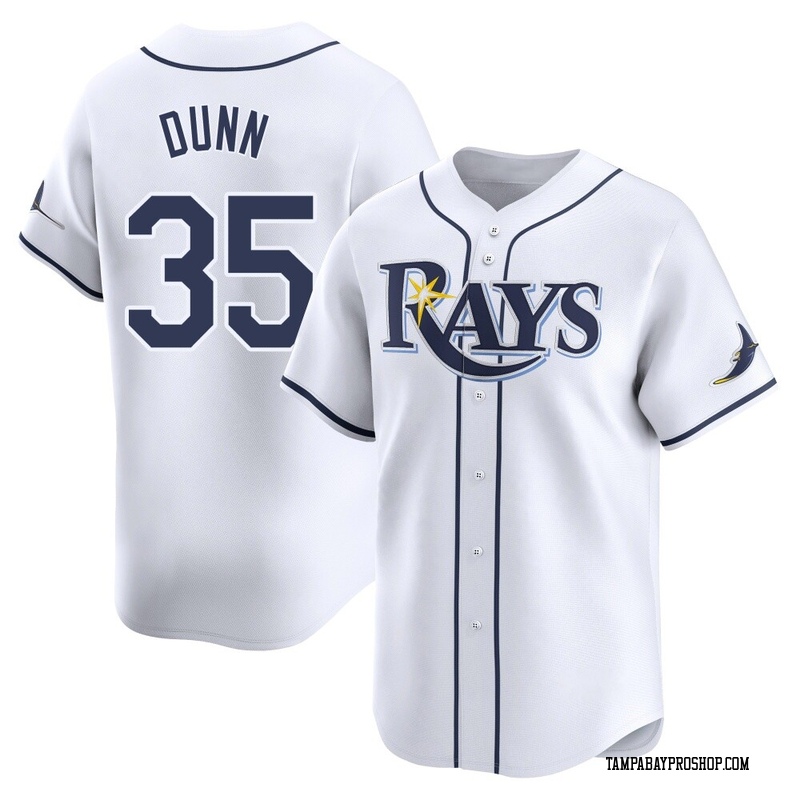 Oliver Dunn Men's Tampa Bay Rays Home Jersey - White Limited