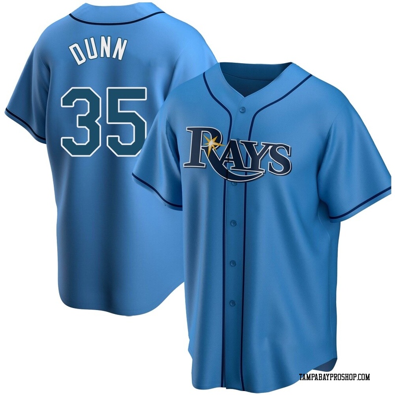Oliver Dunn Youth Tampa Bay Rays Alternate Jersey - Light Blue Replica