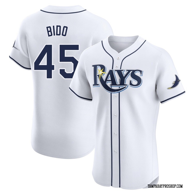 Osvaldo Bido Men's Tampa Bay Rays Home Jersey - White Elite