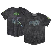 Osvaldo Bido Toddler Tampa Bay Rays 2024 City Connect Jersey - Charcoal Limited