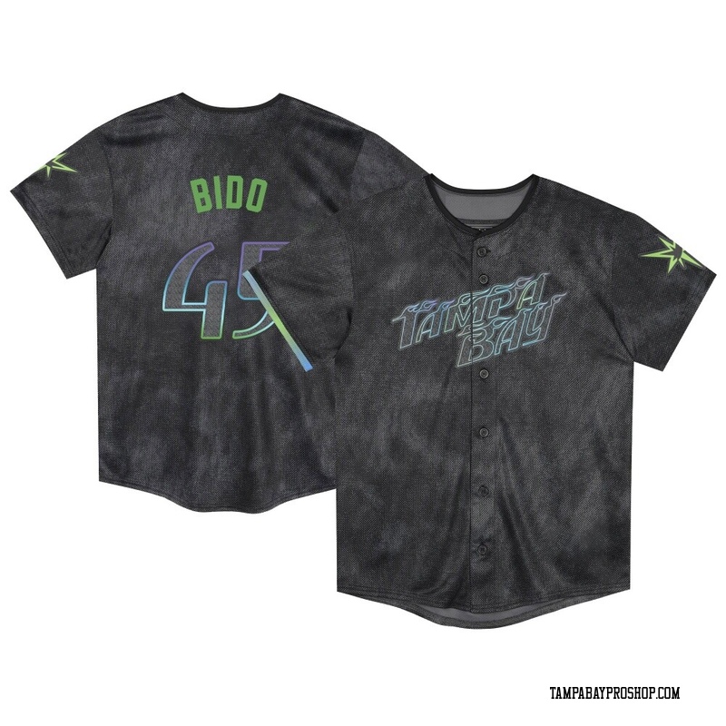 Osvaldo Bido Toddler Tampa Bay Rays 2024 City Connect Jersey - Charcoal Limited