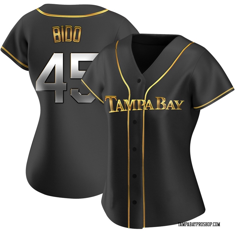 Osvaldo Bido Women's Tampa Bay Rays Alternate Jersey - Black Golden Replica