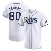 Phoenix Sanders Men's Tampa Bay Rays Home Jersey - White Elite