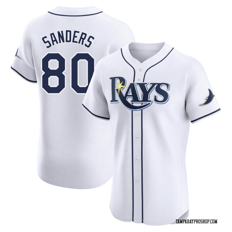 Phoenix Sanders Men's Tampa Bay Rays Home Jersey - White Elite