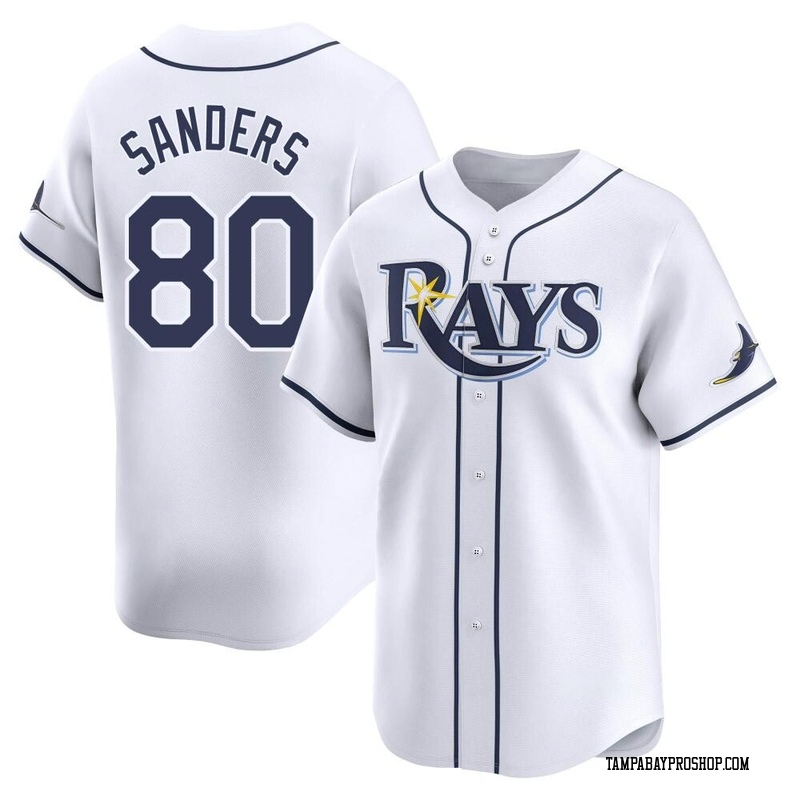 Phoenix Sanders Men's Tampa Bay Rays Home Jersey - White Limited