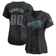 Phoenix Sanders Women's Tampa Bay Rays 2024 City Connect Jersey - Charcoal Limited