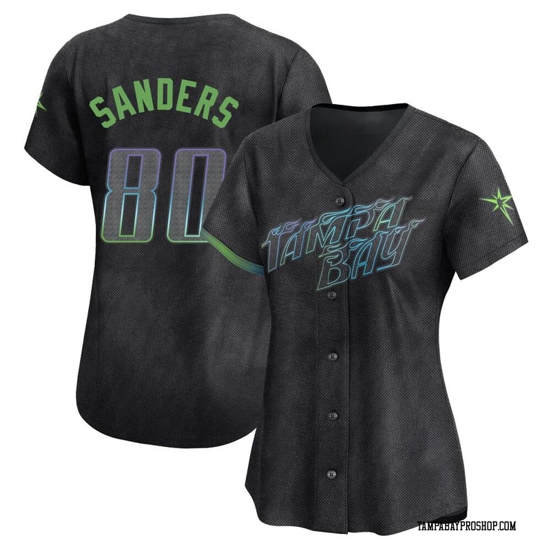 Phoenix Sanders Women's Tampa Bay Rays 2024 City Connect Jersey - Charcoal Limited
