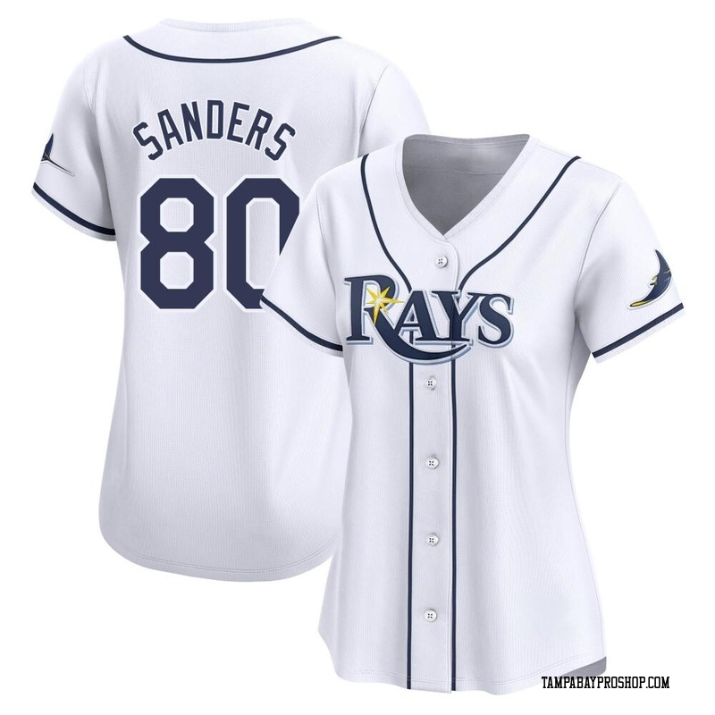 Phoenix Sanders Women's Tampa Bay Rays Home Jersey - White Limited
