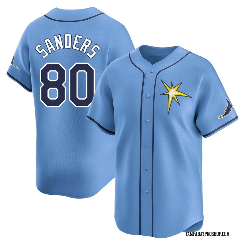 Phoenix Sanders Youth Tampa Bay Rays Alternate Jersey - Light Blue Limited