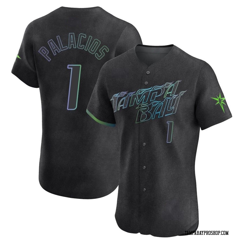Richie Palacios Men's Tampa Bay Rays 2024 City Connect Jersey - Charcoal Elite