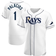 Richie Palacios Men's Tampa Bay Rays Home Jersey - White Authentic