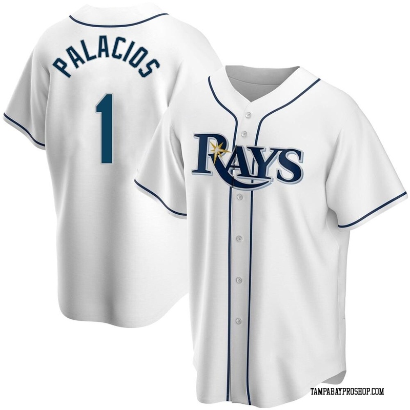 Richie Palacios Men's Tampa Bay Rays Home Jersey - White Replica