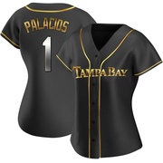 Richie Palacios Women's Tampa Bay Rays Alternate Jersey - Black Golden Replica