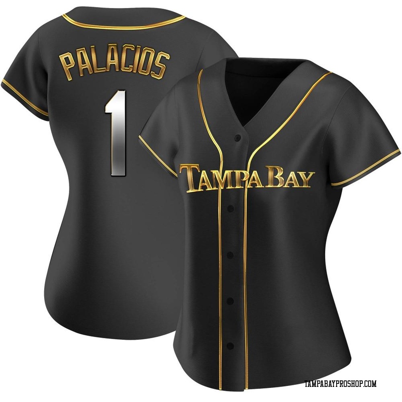 Richie Palacios Women's Tampa Bay Rays Alternate Jersey - Black Golden Replica