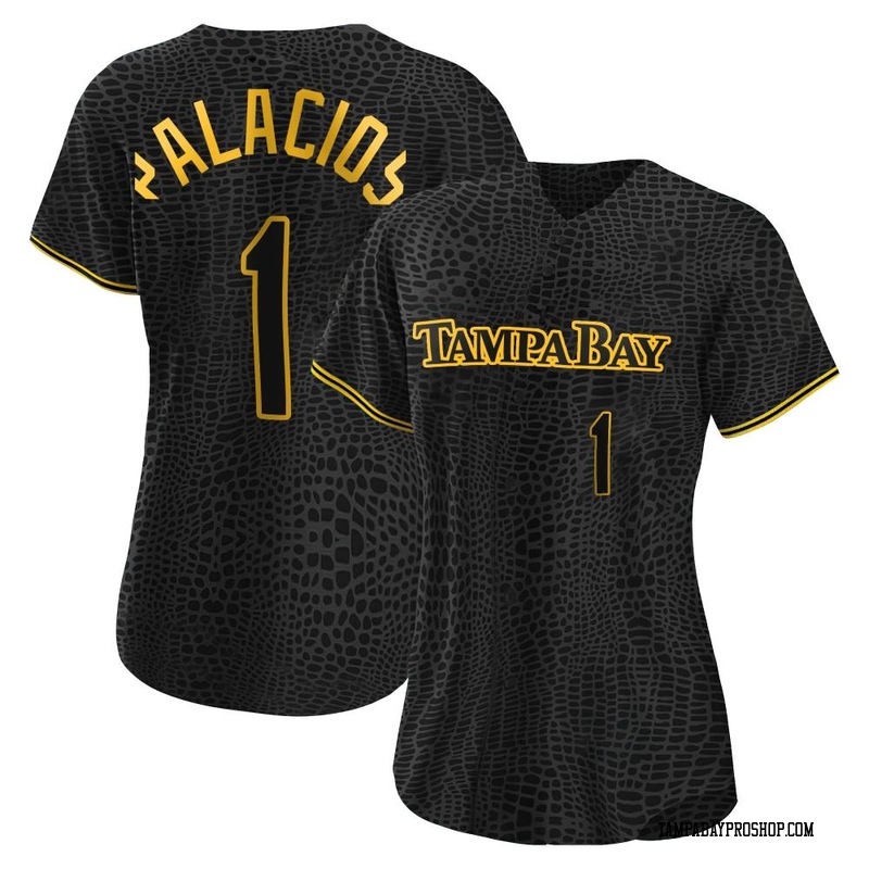Richie Palacios Women's Tampa Bay Rays Snake Skin City Jersey - Black Authentic