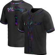 Richie Palacios Youth Tampa Bay Rays Alternate Jersey - Black Holographic Replica