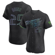 Roman Quinn Men's Tampa Bay Rays 2024 City Connect Jersey - Charcoal Elite