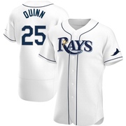 Roman Quinn Men's Tampa Bay Rays Home Jersey - White Authentic